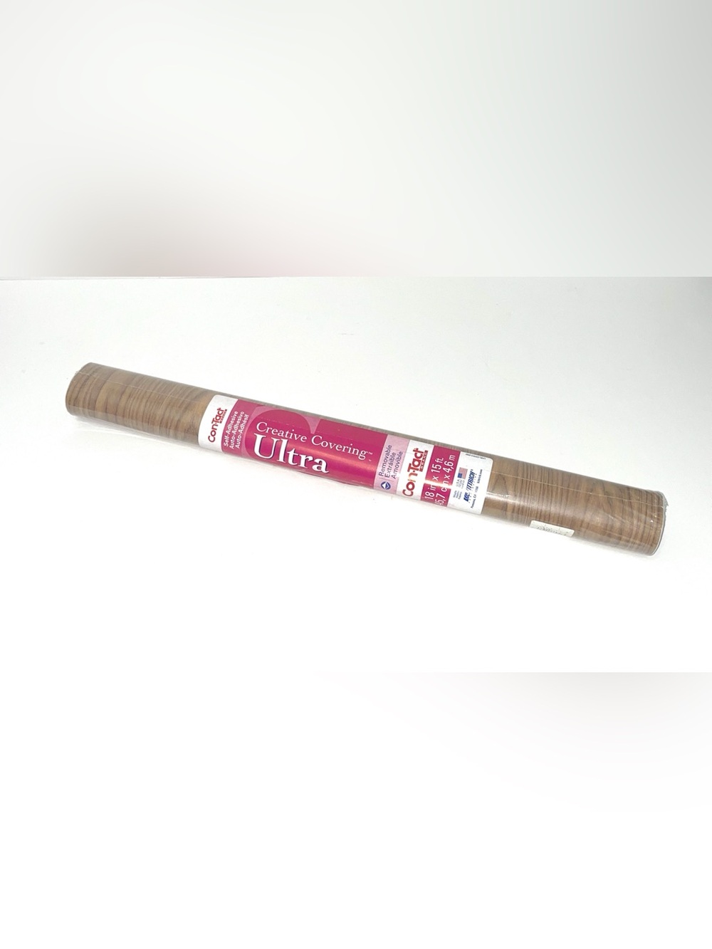 Creative Covering Ultra Removable Adhesive Film - Woodgrain Design 18in x 15ft